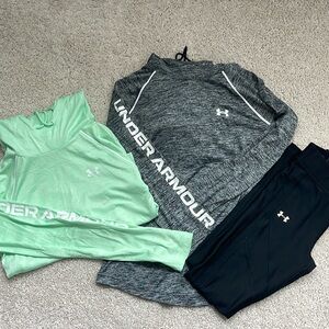 Get all 3. Under Armour tops and legging Set